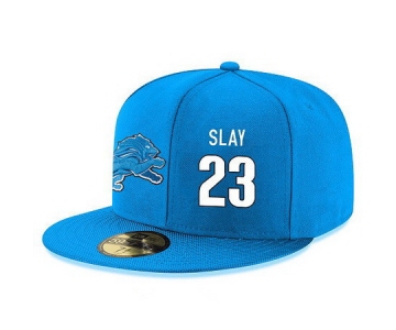 Detroit Lions #23 Darius Slay Snapback Cap NFL Player Light Blue with White Number Stitched Hat