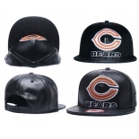 NFL Chicago Bears Team Logo Black Adjustable Hat A66