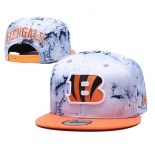 Bengals Team Logo Smoke Orange Adjustable Hat TX