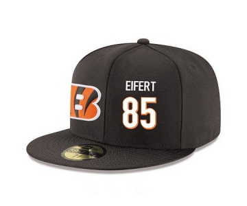 Cincinnati Bengals #85 Tyler Eifert Snapback Cap NFL Player Black with White Number Stitched Hat
