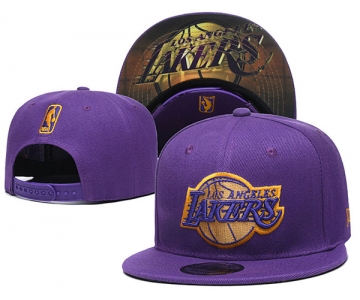 Los Angeles Lakers Stitched Snapback Hats 050