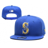 Mariners Team Logo Blue Adjustable Hat YD