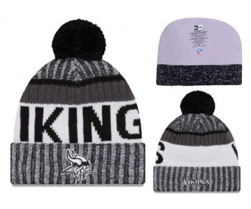 NFL Minnesota Vikings Logo Stitched Knit Beanies 009