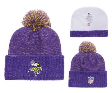 NFL Minnesota Vikings Logo Stitched Knit Beanies 011