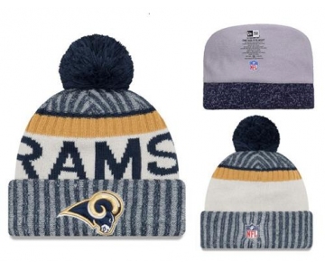NFL Los Angeles Rams Logo Stitched Knit Beanies 002