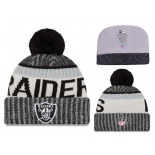 NFL Oakland Raiders Logo Stitched Knit Beanies 013
