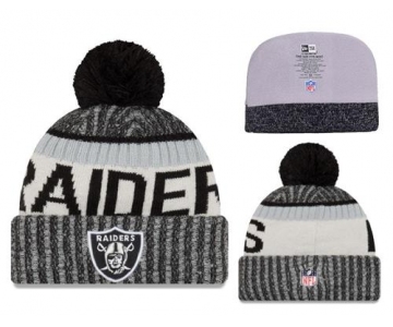 NFL Oakland Raiders Logo Stitched Knit Beanies 013