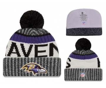 NFL Baltimore Ravens Logo Stitched Knit Beanies 011