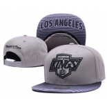 NHL Los Angeles Kings Team Logo Gray Mitchell & Ness Adjustable Hat