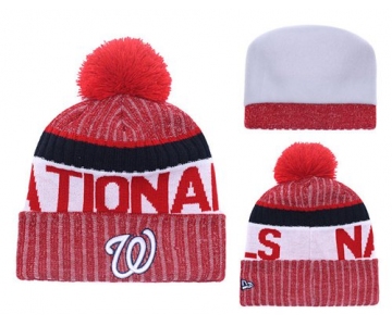 MLB Washington Nationals Logo Stitched Knit Beanies 001