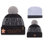 MLB Houston Astros Logo Stitched Knit Beanies 003
