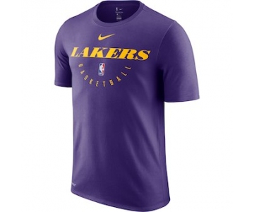 Men's Los Angeles Lakers Nike Purple Practice Legend Performance T-Shirt