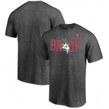 Men's Tampa Bay Buccaneers Tom Brady Fanatics Branded Heather Charcoal GOAT T-Shirt