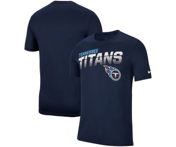 Tennessee Titans Nike Sideline Line of Scrimmage Legend Performance T Shirt Navy