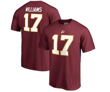 Men's Washington Redskins 17 Doug Williams NFL Pro Line by Fanatics Branded Burgundy Retired Player Authentic Stack Name & Number T-Shirt