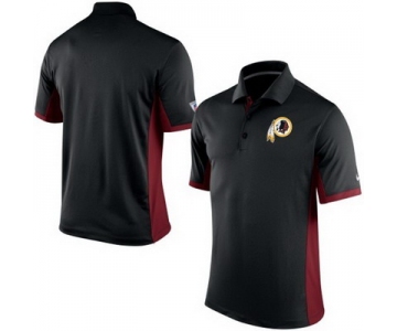 Men's Washington Redskins Nike Black Team Issue Performance Polo
