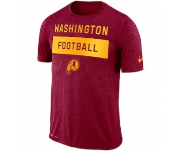 Men's Washington Redskins Nike Burgundy Sideline Legend Lift Performance T-Shirt