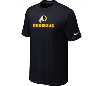 Nike Washington Redskins Authentic Logo T-Shirt Black