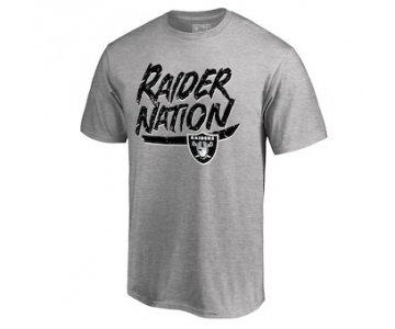 Men's Oakland Raiders NFL Pro Line by Fanatics Branded Heather Gray Hometown Collection Big & Tall T-Shirt