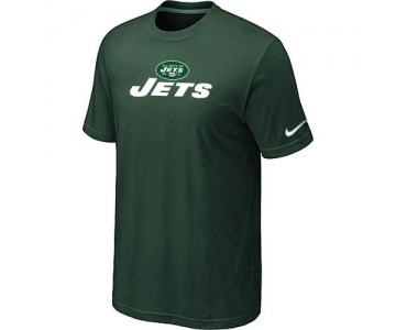 Nike New York Jets Authentic Logo T-Shirt - Team Green