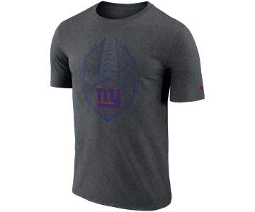 Men's New York Giants Nike Heathered Charcoal Fan Gear Icon Performance T-Shirt