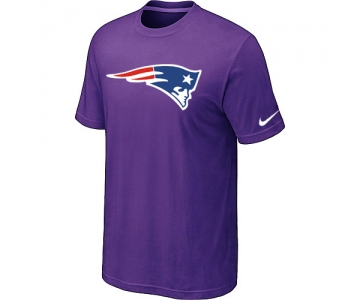 New England Patriots Sideline Legend Authentic Logo T-Shirt Purple