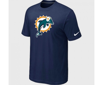 Miami Dolphins Sideline Legend Authentic Logo T-Shirt D.Blue
