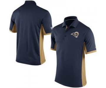 Men's St. Louis Rams Nike Navy Team Issue Performance Polo