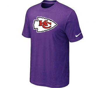 Kansas City Chiefs Sideline Legend Authentic Logo T-Shirt Purple