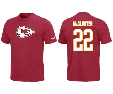Nike Kansas City Chiefs 22 McCluster Name & Number T-Shirt Red