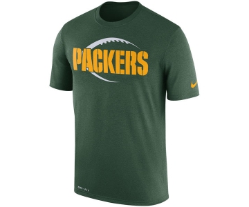 Men's Green Bay Packers Nike Green Legend Icon Logo Performance T-Shirt