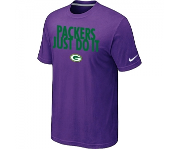 NFL Green Bay Packers Just Do It Purple T-Shirt