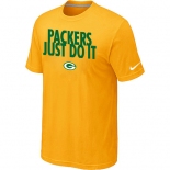 NFL Green Bay Packers Just Do It Yellow T-Shirt