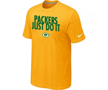 NFL Green Bay Packers Just Do It Yellow T-Shirt