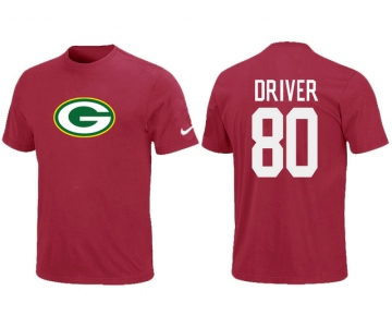 Nike Green Bay Packers Donald Driver Name & Number T-Shirt Green Red