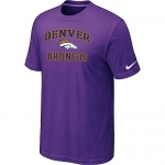 Denver Broncos Heart & Soul Purple T-Shirt