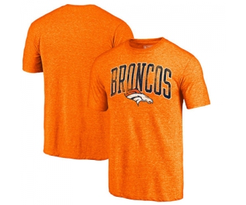Denver Broncos Orange Wide Arch Tri-Blend NFL Pro Line by T-Shirt