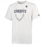 Men's Dallas Cowboys Nike White Legend Icon Performance T-Shirt