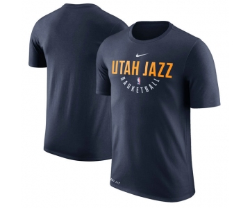 Utah Jazz Practice Performance Nike T-Shirt - Navy