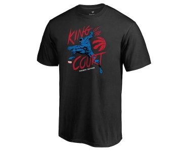 Men's Toronto Raptors Fanatics Branded Black Marvel Black Panther King of the Court T-Shirt