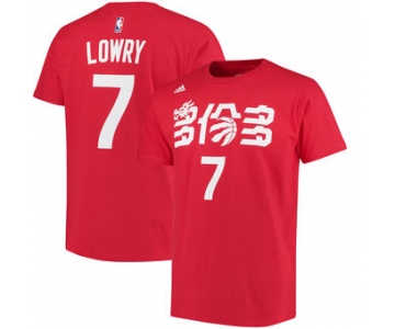 Men's Toronto Raptors Kyle Lowry adidas Red Chinese New Year Name & Number T-Shirt