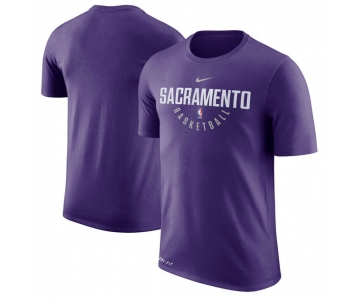 Sacramento Kings Purple Practice Performance Nike T-Shirt