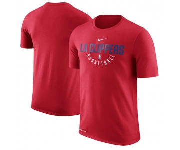 LA Clippers Practice Performance Nike T-Shirt - Red