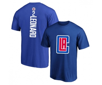 Los Angeles Clippers 2 Kawhi Leonard Blue T-Shirt