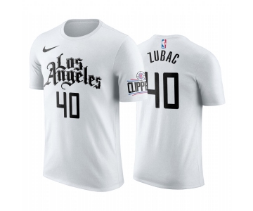 Nike Clippers #40 Ivica Zubac 2019-20 Men's White Los Angeles City Edition NBA T-Shirt
