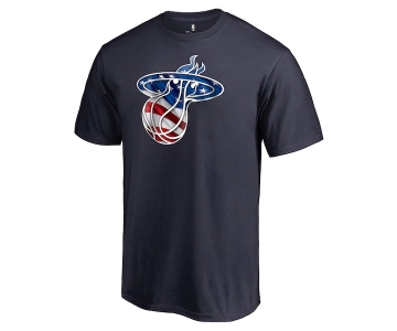 Men's Miami Heat Fanatics Branded Navy Personalized Name and Number Banner Wave T-Shirt