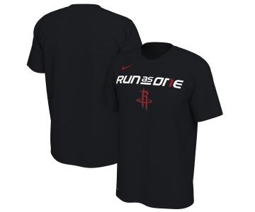 Houston Rockets Nike 2019 NBA Playoffs Bound Team Mantra Dri FIT T-Shirt Black