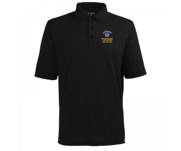 Golden State Warriors Antigua 2018 NBA Finals Champions Pique Xtra-Lite Polo - Black