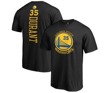 Golden State Warriors Kevin Durant Fanatics Branded Black Backer Name & Number T-Shirt
