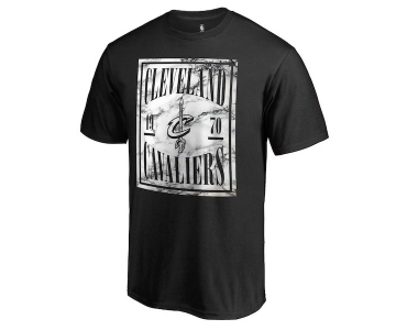 Men's Cleveland Cavaliers Fanatics Branded Black Court Vision Marble T-Shirt